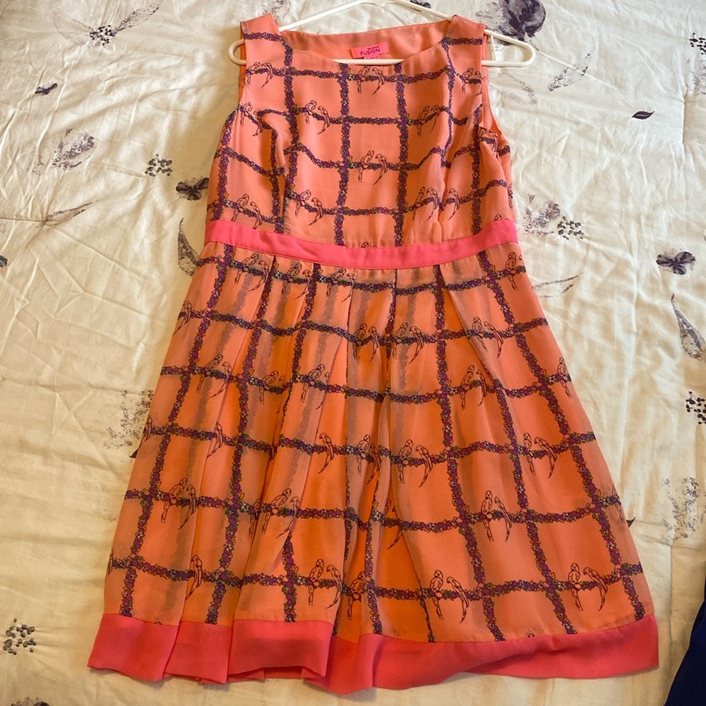 Pink Patterned Dress for Sale